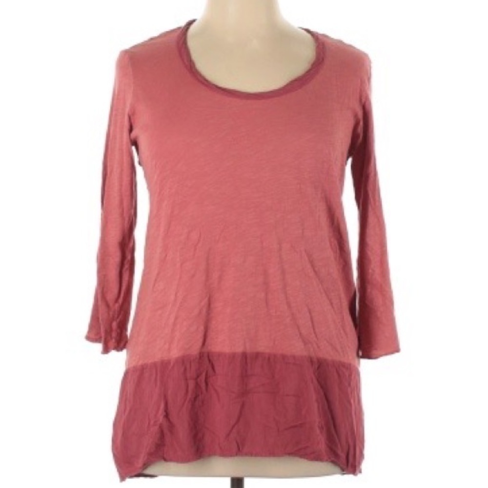 Left of Center x Anthropologie High/Low Button Back Top- XL